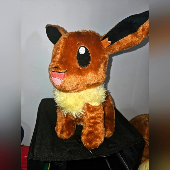 2021 BAB Build A Bear Pokemon Eevee Fox Plush Stuffed Animal 16" - Picture 1 of 6